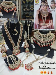 Full bridal jewelry set to enhance your beauty! Saying your vows and taking blessings from your dear ones on your special day! Make your wedding a little more special in our White, Red, Maroon, Green, and Gold Kundan Bridal Set! Trendy, eye-catching choker and mala necklace set is handcrafted with shimmering kundan stones, interlaced with emeralds and pearls. The complete bridal set comprises 9 pcs including a long necklace, a princess necklace, a pair of beautiful earrings with kaan chains, a mathapatti, a jhoomar, a nose ring and a pair of haathphool. Details: Long Necklace Length-17 Inches Princess Necklace Width-4.5 Inches Earrings Length-4 Inches Kaanchain Length-2.75 Inches Weight of Each Earring-47 GMS Pasa Length-6 Inches Pasa Width-3.5 Inches Matha Patti Centre Drop-5.5 Inches Nos Elegant Kundan Bridal Sets For Traditional Ceremonies, Kundan Bridal Accessories With Tilla For Marriage, Kundan Bridal Earrings For Marriage, White Kundan Jewelry For Traditional Ceremonies, White Jhumkas For Wedding, Festive Bridal Necklace With Stone Work For Marriage, Traditional Bridal Sets With Tilla For Marriage, Bollywood Kundan Bridal Accessories For Marriage, Heavy Kundan Bridal Necklace For Traditional Ceremonies