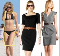 Descubre tu figura corporal y aprende a lucir como una celebridad. - JorgeJacksonC V Shape Body, Body Shapes Women, Dress For Body Shape, Petite Body Types, Rectangle Body Shape, Body Types Women, Womens Fashion Casual Summer, Women Body