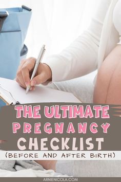 the ultimate pregnant checklist before and after birth