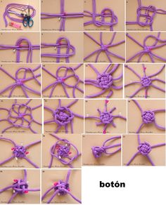 there are many pictures of how to make a knot