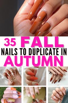 Elevate your autumn style with these fall nail ideas, perfect for any occasion! Try fall gel nails in trendy seasonal colors, from deep oranges to warm browns, or opt for simple nail art designs that capture the essence of the season. Whether you're prepping for Thanksgiving with festive nails or looking for cute, everyday fall nail art, these autumn nail ideas offer something for everyone. Fall Gel Nails Designs, Fall Nails Almond Shape, Fall Nails Almond, Autumn Fall Nails, Autumn Nail Ideas, Classy Autumn, Festive Nails, Fall Nail Ideas, Autumn Nail