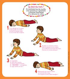 the instructions for how to do a yoga pose