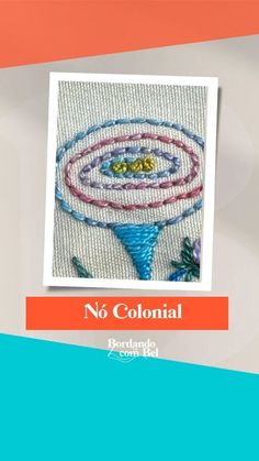 a cross stitch pattern with the words no colonial on it