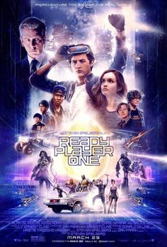 the movie poster for ready player one, starring actors from all over the world in sci - fi