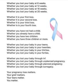 a poem that says, when you lost your baby at 6 weeks, whether you lost it