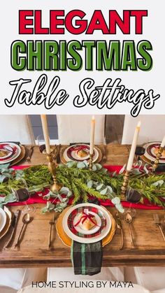 Christmas Table Settings For Round Table, Christmas Charger Plate Ideas, Country Christmas Table Decor, Farmhouse Christmas Tablescapes, Holiday Table Settings Christmas, Elegant Christmas Table Settings, Table Setting For Christmas, Christmas Buffet Table