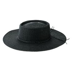 Stay covered and stylish in our black large brim oval crown boater. Features: 3.5" brim Hat size: 57cm One size 100% paper Black Fedora With Flat Crown For Spring, Black Spring Hat With Flat Crown, Black Flat Crown Hat For Spring, Black Adjustable Boater Hat With Flat Crown, Adjustable Black Boater Hat With Flat Crown, Black Toquilla Straw Sun Hat For Spring, Black Flat Brim Fedora For Summer, Black Straw Fedora For Spring, Black Straw Sun Hat For Spring