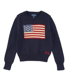 Polo Ralph Lauren Big Girls 7-16 America Flag Sweater | Dillard's Flag Sweater, Winter Fits, Ralph Lauren Sweater, Mode Vintage, Tim Burton, Mode Inspiration, Dream Clothes