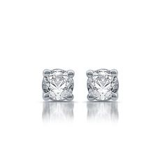 Elegant, classic and affordable, these 1/3 ct. t.w. diamond stud earrings are the ultimate accessory. Infinitely wearable and whether you're at work or play, formal or casual, these sterling silver diamond earrings always add a touch of class. Size: One Size. Color: White. Gender: female. Age Group: adult. Classic Lab Grown Diamond Earrings, Classic Single Diamond White Earrings, Classic Solitaire Cubic Zirconia Diamond Earrings, Classic Brilliant Cut Diamond White Earrings, Classic White Gold Diamond Earrings With Accents, Classic White Solitaire Diamond Earrings, Classic White Brilliant Cut Diamond Earrings, Classic White Diamond Earrings, Classic White Cubic Zirconia Diamond Earrings