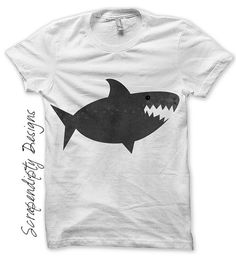 Shark Iron on Transfer - Ocean Iron on Shirt PDF / DIY Shark Shirt / Kids Boys Clothing Tshirt / Shark Birthday Party Printable IT180-C Warehouse Exterior Design, Boys Fashion Trends, Cheap Kids Clothes, Shark Birthday Party, Tshirt Outfit, Shark Shirt, Vintage Clothing Stores, Shirt Diy, Shark Birthday