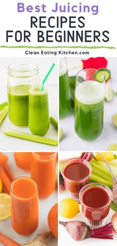 the best juicing recipes for beginners to make juices with fresh fruit and vegetables