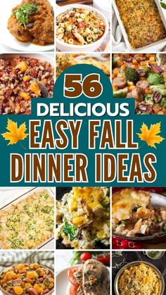 the top 50 delicious easy fall dinner ideas