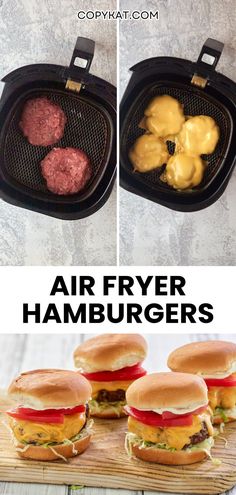 air fryer hamburgers are the perfect way to cook burgers in an air fryer