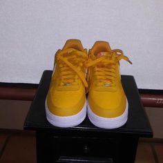 Nike Air Force 1 I Low 07 Se 40th Anniversary Yellow Ochre Sail 10.5 Men 8.5 New Never Worn. Nike Air Force 1 Lace-up With Gum Sole, Yellow Low-top Nike Air Force 1, Shoes Nike Air Force, Shoes Nike Air, Yellow Ochre, 40th Anniversary, Shoes Nike, Nike Air Force 1, Air Force 1