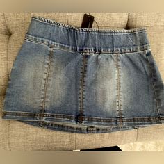 Size Small Never Worn, I Didn’t Send Out To Return Before The Return Date. Very Cute Skirt Just Fit Me Very Tight. Mini Denim Skirt, Cute Skirt, Micro Mini, Cute Skirts, Denim Skirt, Fashion Nova, Womens Skirt, Tights, Fashion Inspo