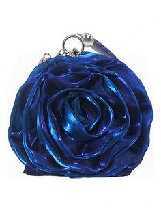 Bolsa com Design de Flor de Rosa, Clutch Versátil para a Noite Adequada para Uso Diário e em Festas das Mulheres Azul Royal Festa   Poliéster Bloco de cores,Gráfico,Simples,Plantas Bolsa novidade   Women Bags, size features are:Bust: ,Length: ,Sleeve Length: Rose Flower Print, Plant Bags, Flower Handbag, Floral Handbags, Party Purse, Printed Handbags, Novelty Bags, Romantic Roses, Evening Clutch