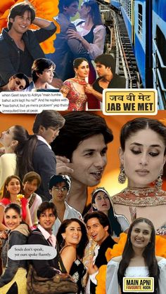 Jab We Met Collage, Jab We Met Wallpaper Aesthetic, Bollywood Wallpaper Aesthetic, Jab We Met Quotes, Aditya Kashyap, Jab We Met, Imtiaz Ali