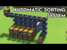 the automatic sorting system in minecraft