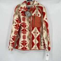 Pendleton Women’s Pike Fleece Snap Jacket - New With Tags Size: Large Color: Mango Los Lunas 23" Pit-To-Pit 27.5" Shoulder To Hem 32" Neck To Wrist Pendleton Coat, Pendleton Flannel, Pendleton Jacket, Black Watch Tartan, Fleece Plaid, Womens Sherpa, Womens Coats, Beige Jacket, Wool Blend Jacket