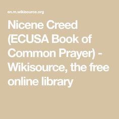 the text reads nicie reed ecusa book of common prayer wikisour, the free online library