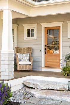 the front porch is clean and ready for us to use