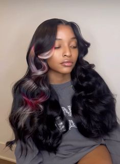 Sew In Hairstyles Middle Part, Leave Out Sew In Weave, Hairstyles Middle Part, Baddie Wigs, Hair Influencer, 13x4 Lace Front Wig, 360 Frontal, Sew In Hairstyles, Sew In Weave