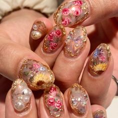 Diy Fall Nails, Leaves Nail Art, Vintage Nail Art, Boho Nails, Accessories Nail, Hello Nails, Vintage Nails, Unicorn Nails