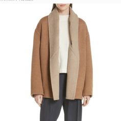 Gorgeous Reversible Wool Coat From Vince. Size Small - Fits Slightly Oversized. In Great Condition With A Lot Of Life Left. Camel Color And Light Tan With Pockets. 90% Wool. Versatile Brown Outerwear For Winter, Versatile Brown Outerwear For Layering, Color And Light, Camel Color, Light Tan, Wool Coat, Camel, Jackets & Coats, Jackets For Women