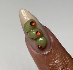 Funky Minimalist, Martini Nails, Olive Nails, Food Nails, Really Cute Nails, Spring Nail, Girls Nails, Dream Nails, Fire Nails