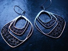 /Block/ High Quality Handmade Sterling Silver Filigree Earrings / Dimension 3.2 x 2.7 x 1.6 cm more link: https://www.mladenstojanovski.com/ https://www.facebook.com/LordMladen/ https://www.instagram.com/mladen.stojanovski/ Modern Handmade Earrings For Evening, Modern Handmade Evening Earrings, Handmade Fusion Earrings For Formal Occasions, Handmade Silver Earrings For Evening, Filigree Earrings, Sterling Silver Filigree, Silver Filigree, Macedonia, Handmade Sterling Silver