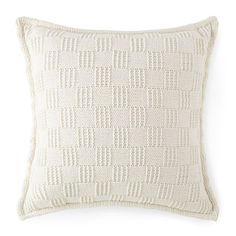 a white pillow on a white background