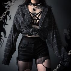 Egirl Fashion, Gothic Outfits, Goth Outfits, Alternative Outfits, Really Cute Outfits, Edgy Outfits, Dark Fashion