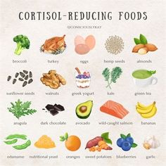 Food To Lower Cortisol, Cortisol Lowering Foods, Cortisol Management, Cortisol Lowering, Hormone Nutrition, Lower Cortisol, Healthy Hormones, Feminine Health, Food Info