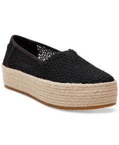 in stock Black Straw Espadrilles With Round Toe, Spring Black Synthetic Espadrilles, Black Spring Espadrilles With Woven Sole, Spring Black Espadrilles With Woven Sole, Black Espadrilles With Woven Sole For Spring, Heeled Espadrilles, Espadrilles Shoes, Slip On Espadrilles, Black Espadrilles