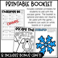 printable worksheet for students to practice addition and subtraction in the winter