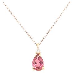 Discover our magnificent rose gold pendant necklace, featuring a tourmaline and a diamond from the French collection of Mesure et Art du Temps. This exquisite jewel combines elegance and discretion, while making a remarkable impression. The necklace features a delicately surmounted tourmaline, measuring 0.8 cm long and 0.5 cm wide. This natural gemstone adds a subtle, captivating touch of color, bringing natural beauty to your outfit. The tourmaline is carefully selected for its exceptional qual Pink Tourmaline Jewelry, Rose Gold Pendant Necklace, French Collection, Asymmetrical Earrings, Gem Diamonds, Pink Gem, Tourmaline Jewelry, Follow Button, White Gold Chains