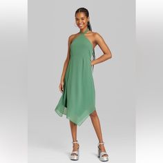 New With Tags. Brand: Wild Fable Size: Medium Color: Green Sleeveless Chiffon Dress, Brunch Dress, Mesh Bodycon Dress, Denim Overall Dress, Chiffon Midi Dress, Mini Sundress, Tan Dresses, Butterfly Dress, Green Midi Dress