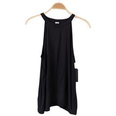 Melrose And Market Womens High Neck Knit Tank Top Size Medium Black New With Tags Measurements: Armpit To Armpit - 16.5 In Shirt Length - 21 In Black Knit Top For Summer Layering, Chic Black Summer Knit Top, Knit Tank Top, Knit Tank, Knitted Tank Top, Knit Tanks, New Black, Black Color, High Neck