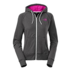 The North Face Lightweight Full-Zip Hoodie Women's Casual Workout Hooded Jacket With Drawstring, Casual Workout Hooded Jacket With Adjustable Hood, Casual Hooded Jacket With Adjustable Hood For Workout, Pink Hoodie For Outdoor Fall Activities, Casual Pink Hoodie For Outdoor Activities, Pink Hoodie With Drawstring For Outdoor Activities, The North Face Athleisure Hoodie With Drawstring, Sporty The North Face Hooded Jacket For Streetwear, The North Face Sporty Hooded Jacket For Streetwear