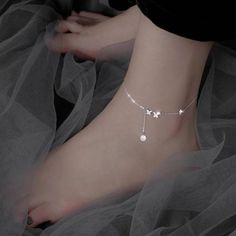 Damas Jewellery, Tassel Anklet, Butterfly Anklet, Silver Ankle Bracelet, Crystal Anklet, Leg Chain, Tassels Fashion, Tassel Bracelet, Stylish Bracelet