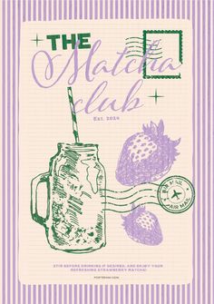 the maddaa club book cover with an illustration of a mason jar and strawberries