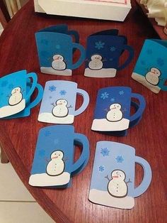 Creative Christmas Crafts, Snowman Crafts, Diy Christmas Cards, Christmas Crafts For Kids, Winter Crafts, Winter Activities, Christmas Cards Handmade, Christmas Activities