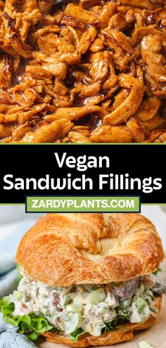 vegan sandwich fillings with chicken and lettuce