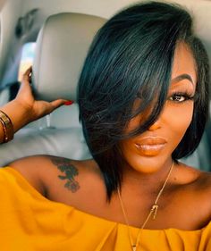 Bob Hairstyles With Color Black Women, Short In Back Long In Front Hairstyles Graduated Bob, Pointy Tail Hairstyles Black Women, Atlanta Hair Stylist, See In Bob Weave Black Women, Medium Bob Hairstyles For Black Women, Bob Leave Out Sew In, Silk Press With Bangs, Black Bobs On Black Women