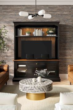 Hudson Charcoal Entertainment Center by Coleman Furniture Blue Entertainment Center, Shelf Above Tv, Grey Entertainment Center, Living Room Tv, Blue Walls, Wall Unit, Online Furniture Stores, Entertainment Center