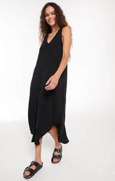 The Reverie Dress – Z SUPPLY Casual Linen Maxi Dress For Loungewear, Cotton V-neck Unlined Maxi Dress, Relaxed Fit Unlined Maxi Dress With V-neck, Relaxed Fit Unlined V-neck Maxi Dress, Relaxed Fit V-neck Unlined Maxi Dress, Relaxed Fit V-neck Maxi Dress Unlined, Casual V-neck Unlined Maxi Dress, Casual Unlined Dresses For Loungewear, Summer Modal Dresses For Loungewear