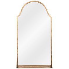 a large mirror on a white background