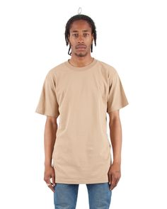 Adult 6 oz., Active Short-Sleeve Crewneck T-Shirt - KHAKI - S | Shaka Wear Adult 6 oz. Active Short-Sleeve Crewneck T-Shirt in Khaki Size Small Shaka Wear, Streetwear Fits, 90s Streetwear, Plain Tees, Active Shorts, Green And Khaki, Shakira, Retro Look, Color Khaki