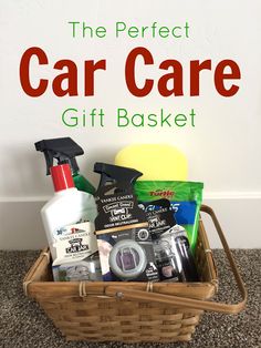 the perfect car care gift basket