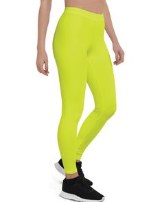 These neon yellow leggings make the perfect workout pants! ⚡ 🐟 6% of profits go to protecting our oceans 🎉 FREE US SHIPPING & Reduced Worldwide Shipping These neon yellow-green leggings are this fab (why the $58): ✄ Handmade ♕ Premium Quality ❀ Eco Ink Print ☺ Ethical Manufacturing / Ethical Manufacturing ✔ Supports a good cause (the ocean!) and.... ▲ Never lose stretch or color ▲ Aren't see-through ▲ Won't slide down ▲ Squat-proof ▲ Breathable / Sweat-wicking ﹏﹏﹏﹏﹏﹏﹏﹏﹏﹏﹏﹏﹏﹏﹏﹏﹏﹏﹏﹏﹏﹏﹏﹏﹏﹏﹏﹏﹏ Sporty Neon Bottoms For Sports, Sporty Neon Stretch Bottoms, Neon Sports Bottoms, Green Breathable Leggings For Running, Breathable Green Leggings For Running, Green Breathable Running Leggings, Green Sportswear Leggings For Running, Breathable Green Running Leggings, Green Full-length Activewear For Running